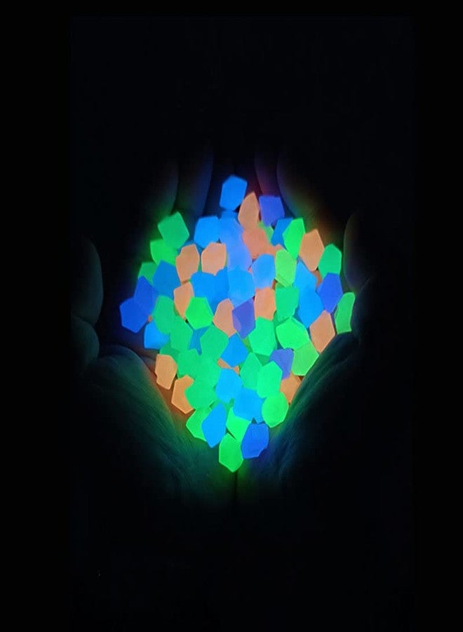 chic style 200PCS Glow Stones Pebbles, Gardening Luminous Glow Stones Rocks Outdoor Decor Glowing Water Fish Tank Gravel - Image 3